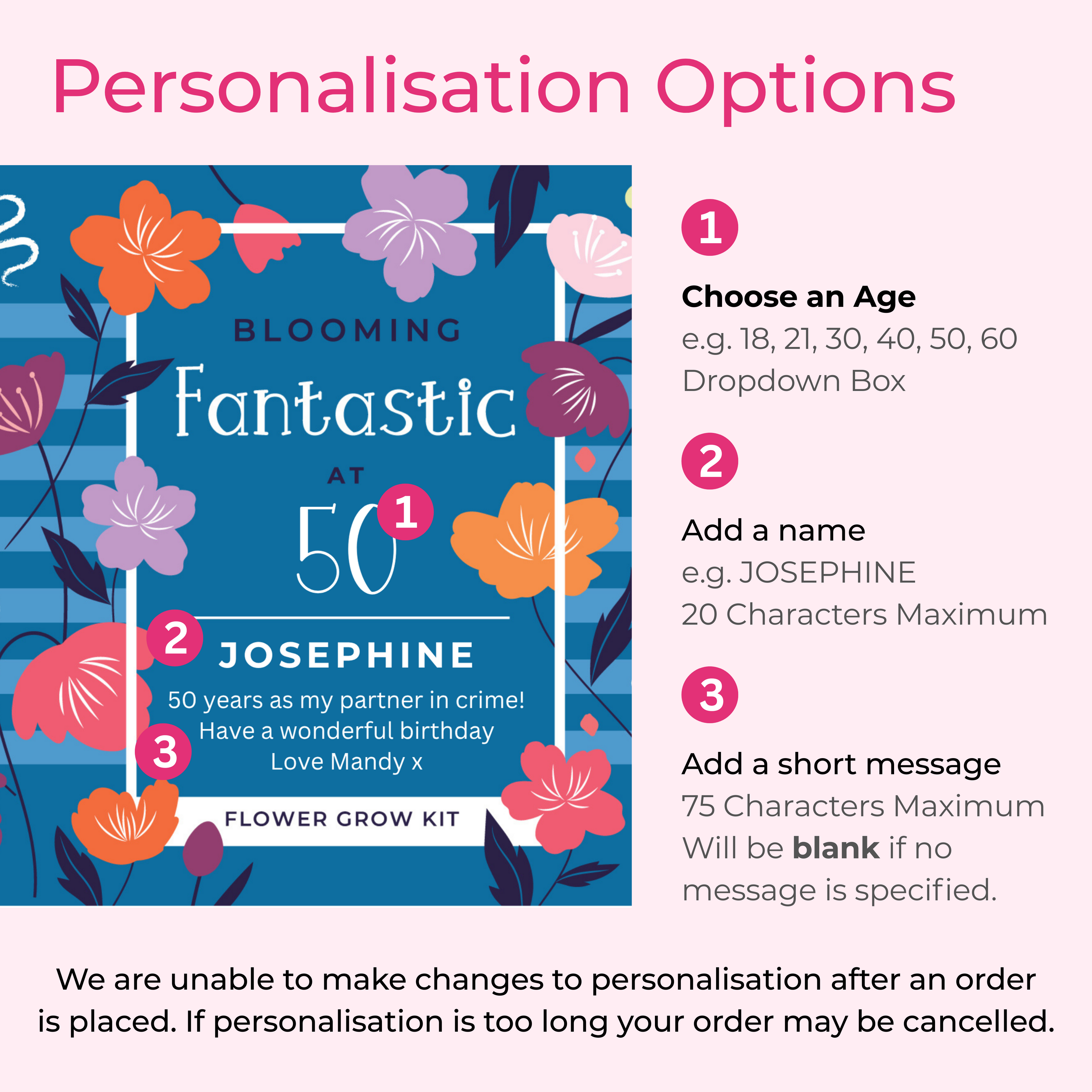 Fantastic At Flowers Tin - Choice of Ages | Birthday Gift | Grow Your Own Flowers