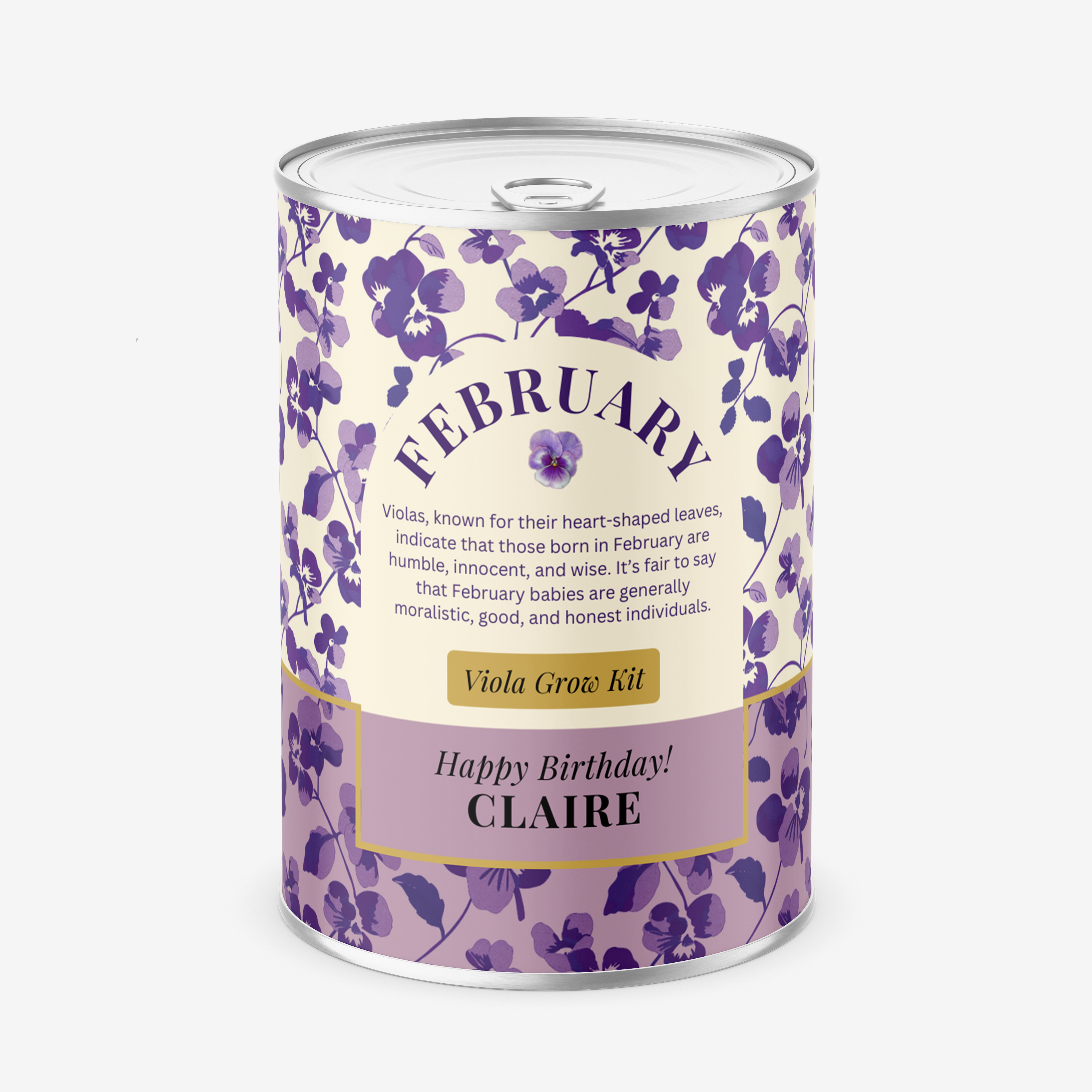 February Birth Flower - Personalised Grow Your Own Flower Gift