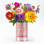 Get Well Soon Flower Tin - Personalised Flower Tin | Grow Your Own Flowers