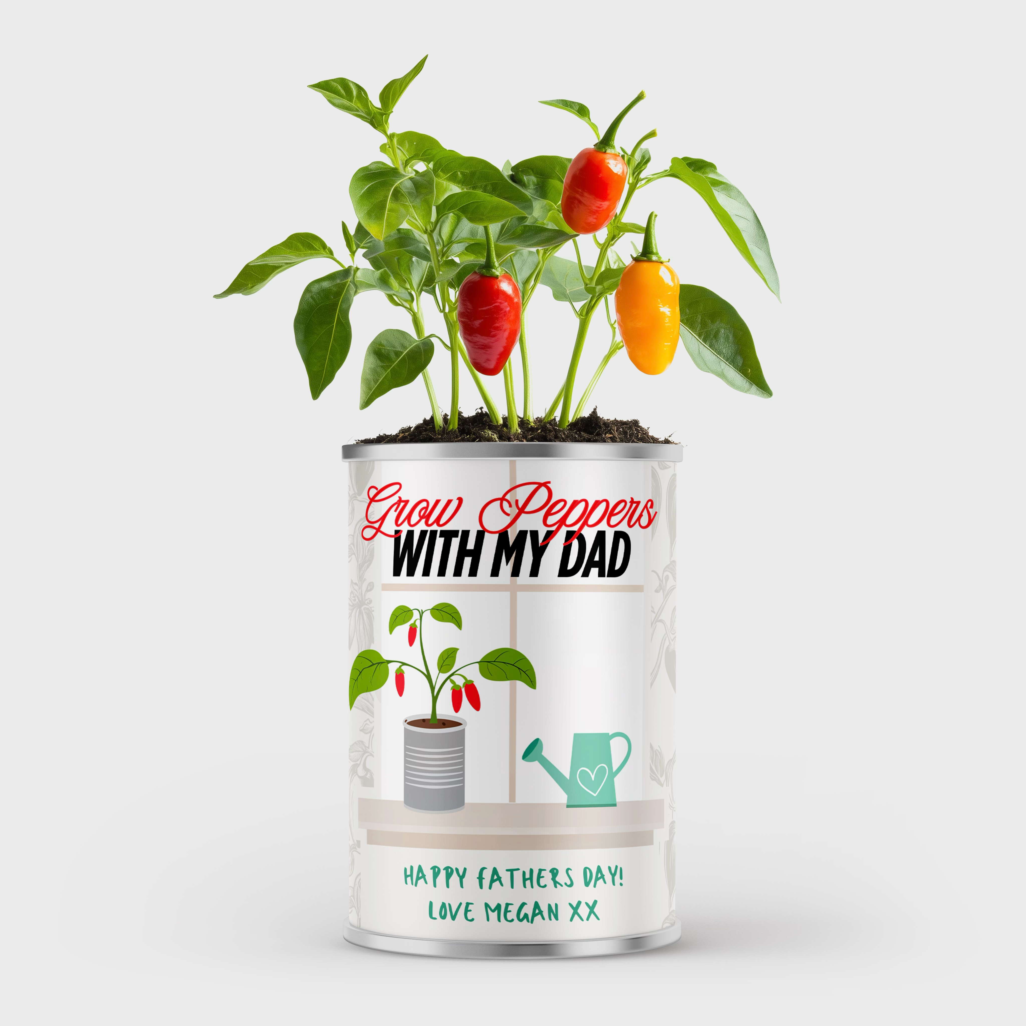 Personalised Grow Your Own Peppers Vegetable in a Tin Main image