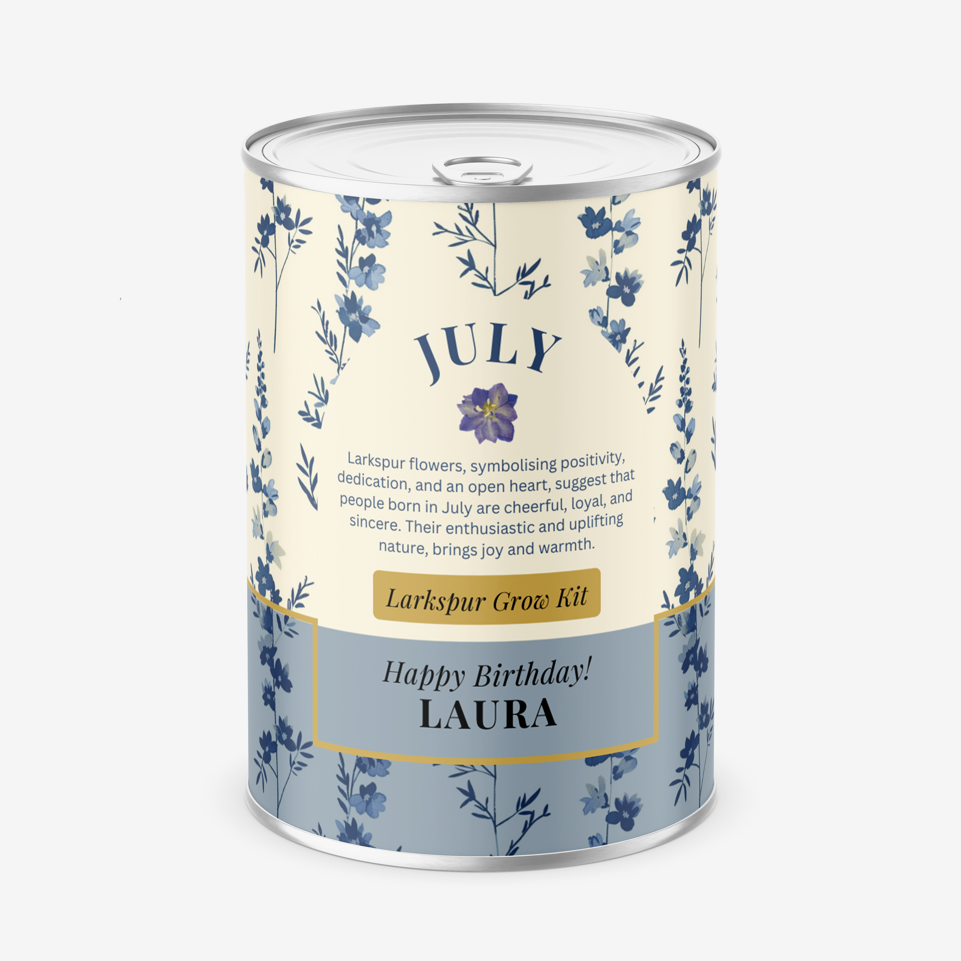 July Birth Flower - Personalised Grow Your Own Flower Gift