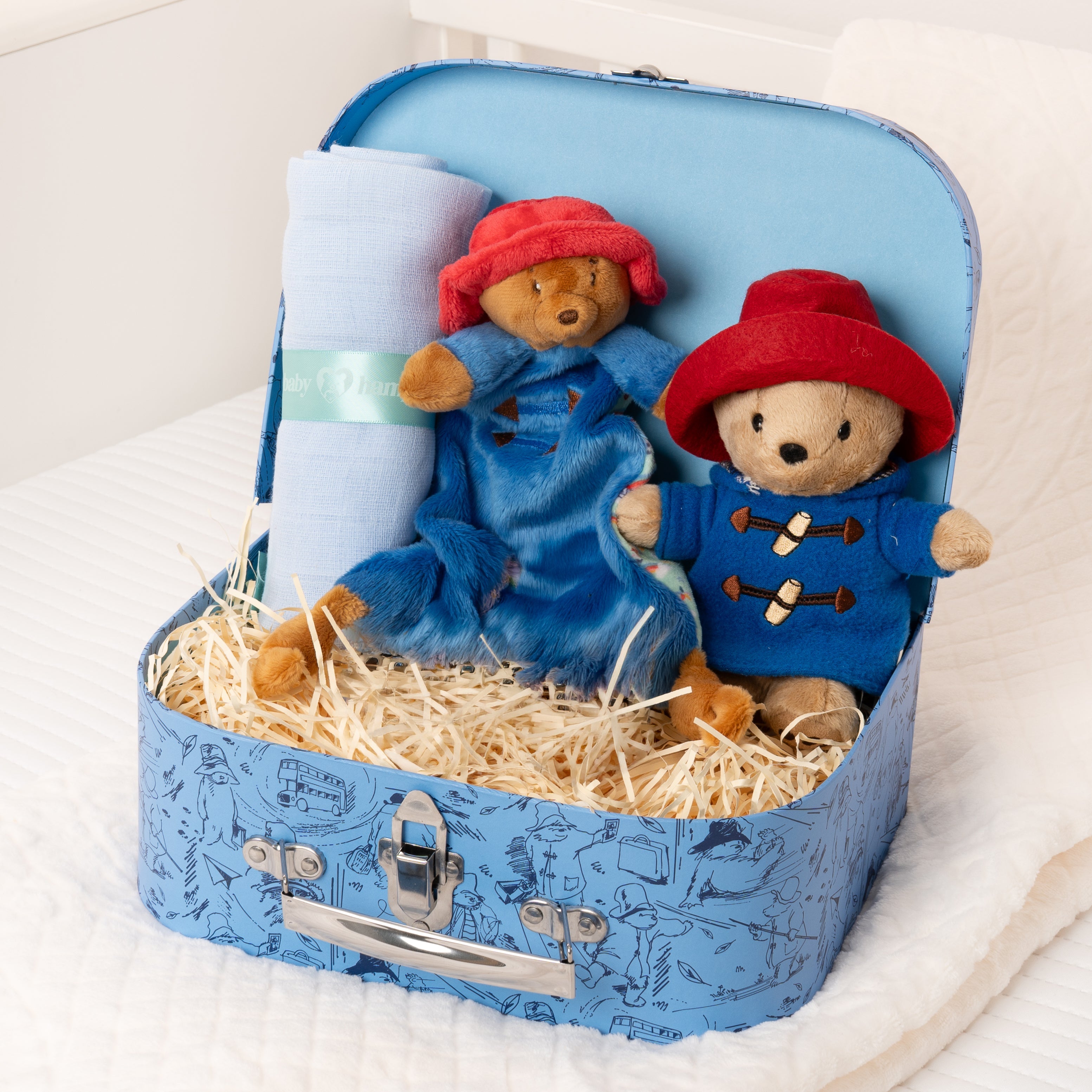 Paddington Bear Medium Suitcase Gift Set - Blue Main image