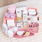 Pink Rabbit The Ultimate Newborn Baby Essentials Hamper with Blanket baby ham... – Pink