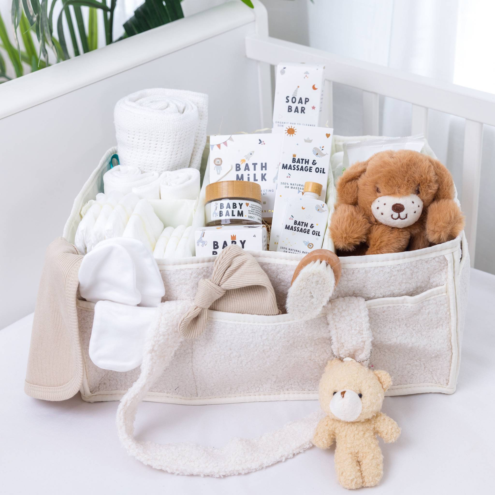 The Ultimate Newborn Baby Essentials Hamper with Blanket - Pink Main image