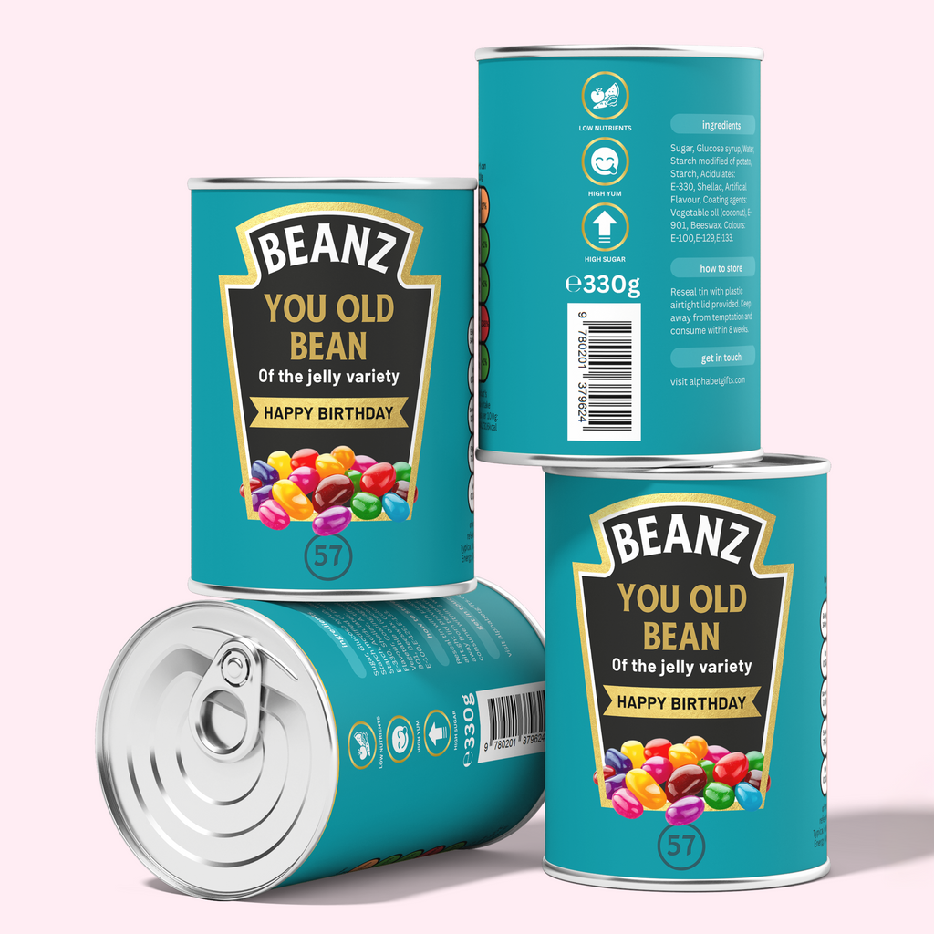 You Old Bean Tin - Assorted Jelly Beans | Birthday Gift