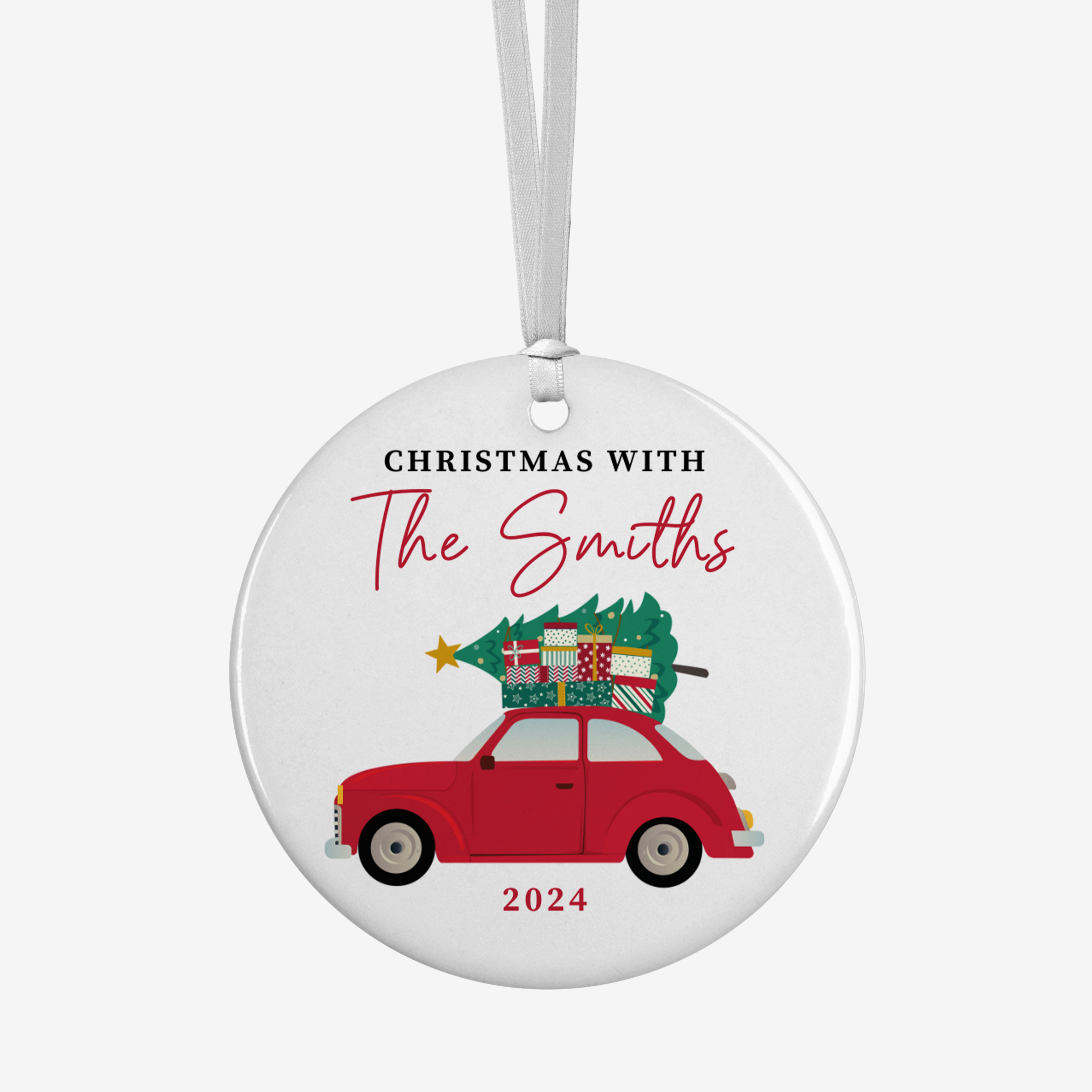 Personalised Christmas Bauble - Family Name Tree Decoration | Christmas Decor Main image