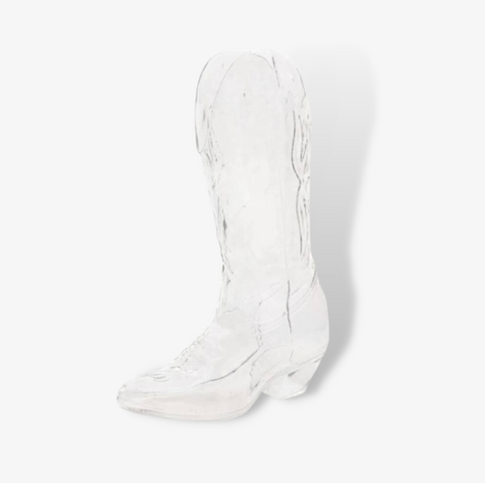 Glass Cowboy Boot Vase By Seletti