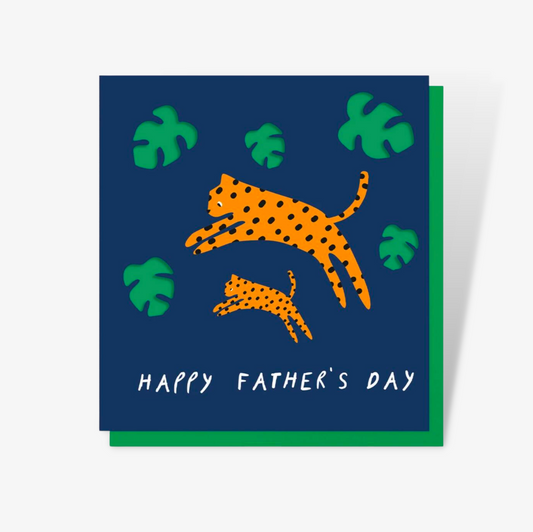 Leopard Design Father's Day Card