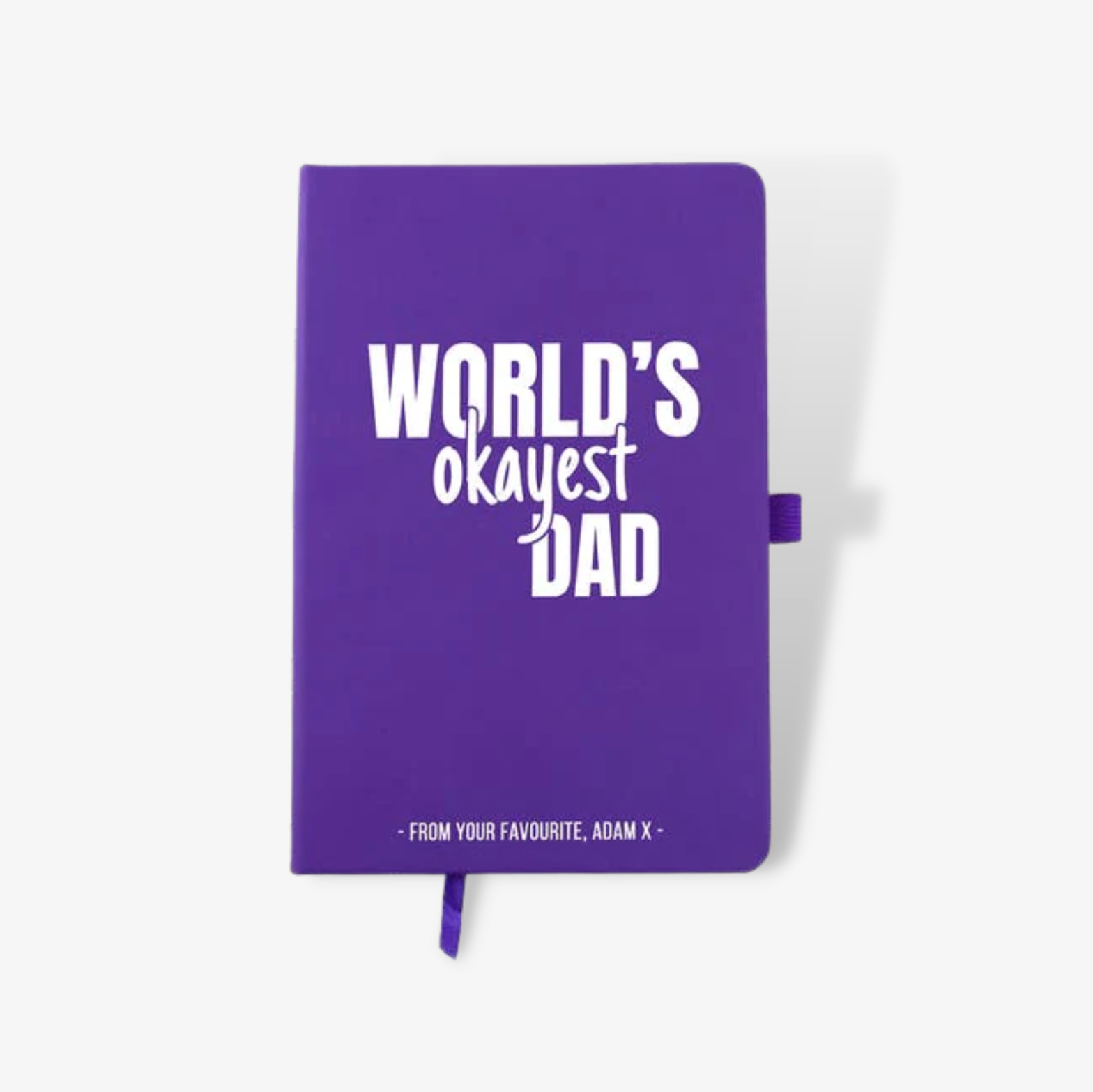 Personalised World's Okayest Dad Notebook