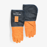Personalised Denim Gauntlet Gardening Gloves