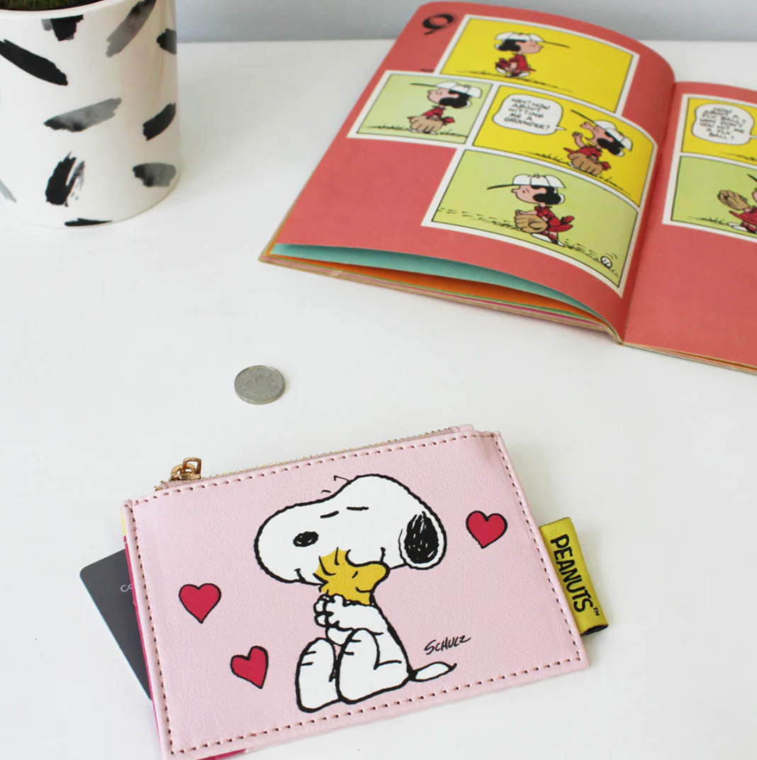 Pink Snoopy Credit Card Wallet