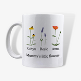 Personalised Family Birth Flower Mug
