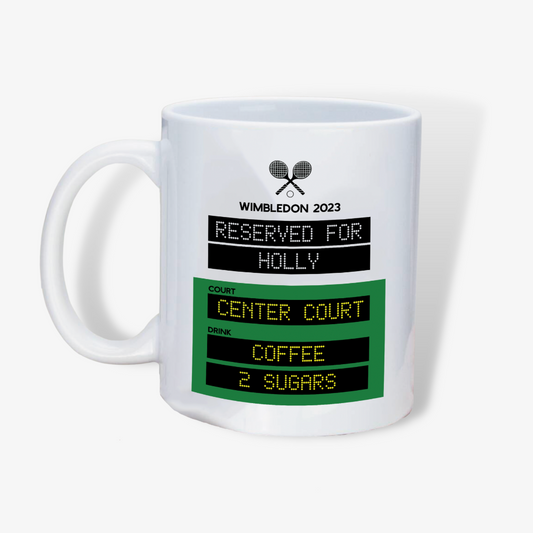 Personalised Wimbledon Style Mug