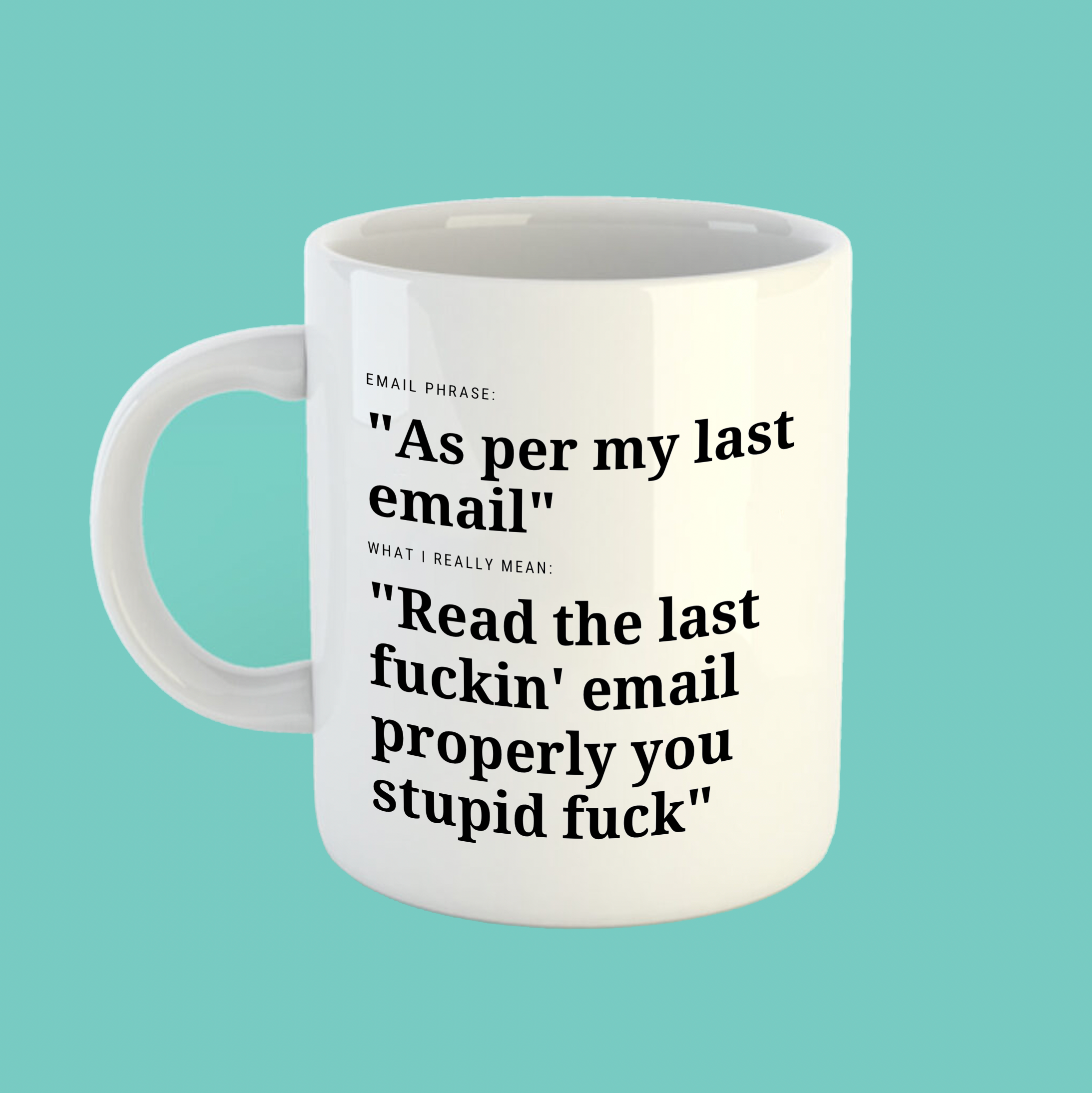 Funny Work Emails Mug
