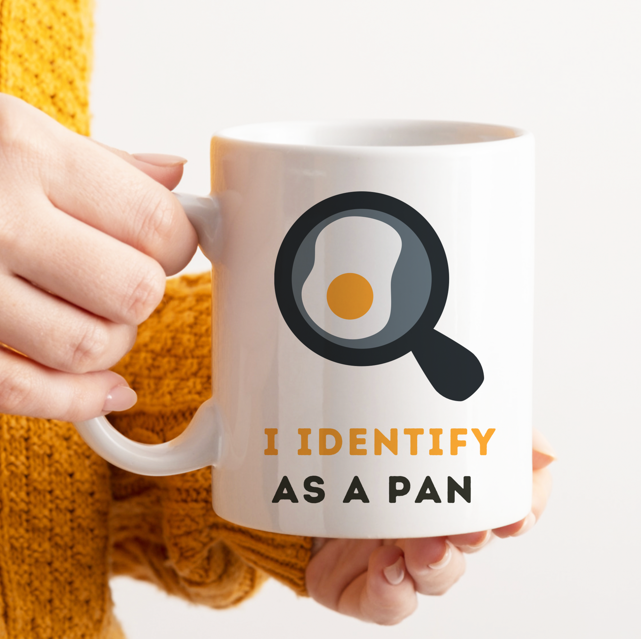 I Identify As A Pan Mug