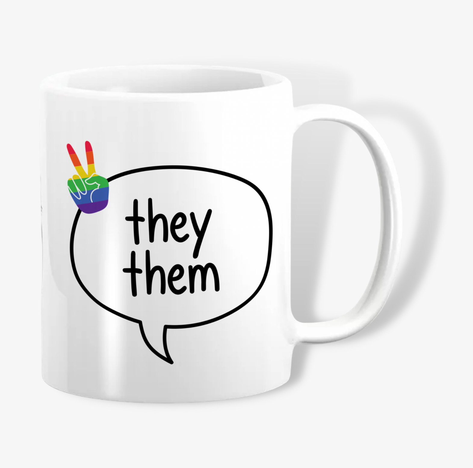 They Them Pronoun Mug