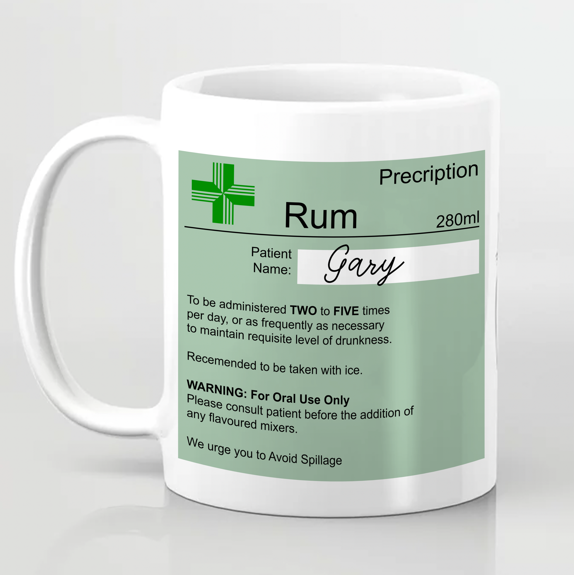 Personalised Prescription Alcohol Mug