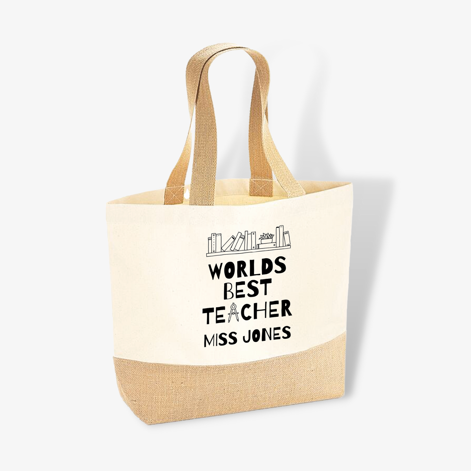Personalised Worlds Best Teacher Carry Bag
