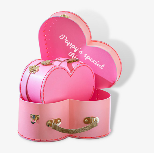 Personalised Set Of Two Heart Suitcase