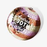 Personalised Colour Stripe Mirror Balls