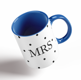 Polka Dot Mr And Mrs Mug