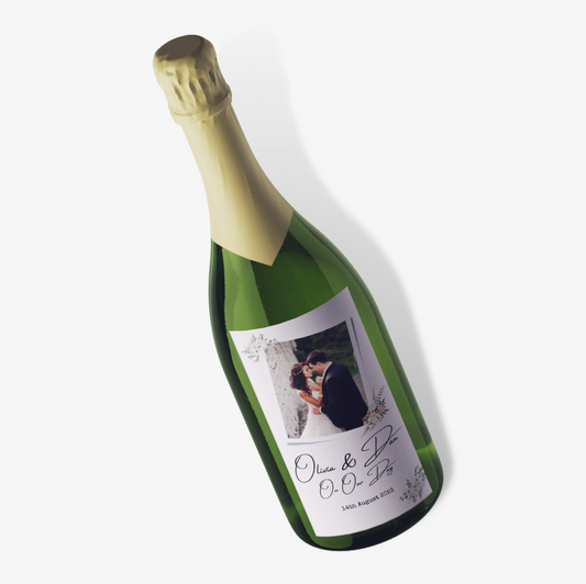 Personalised Congratulations Photo Champagne Label