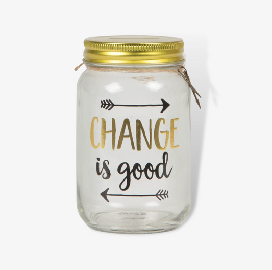 Personalised Change is Good Savings Jar