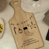 Personalised Christmas Wooden Paddle Board