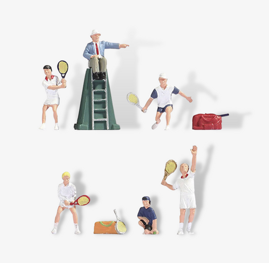 Mini Figures Tennis Player Set