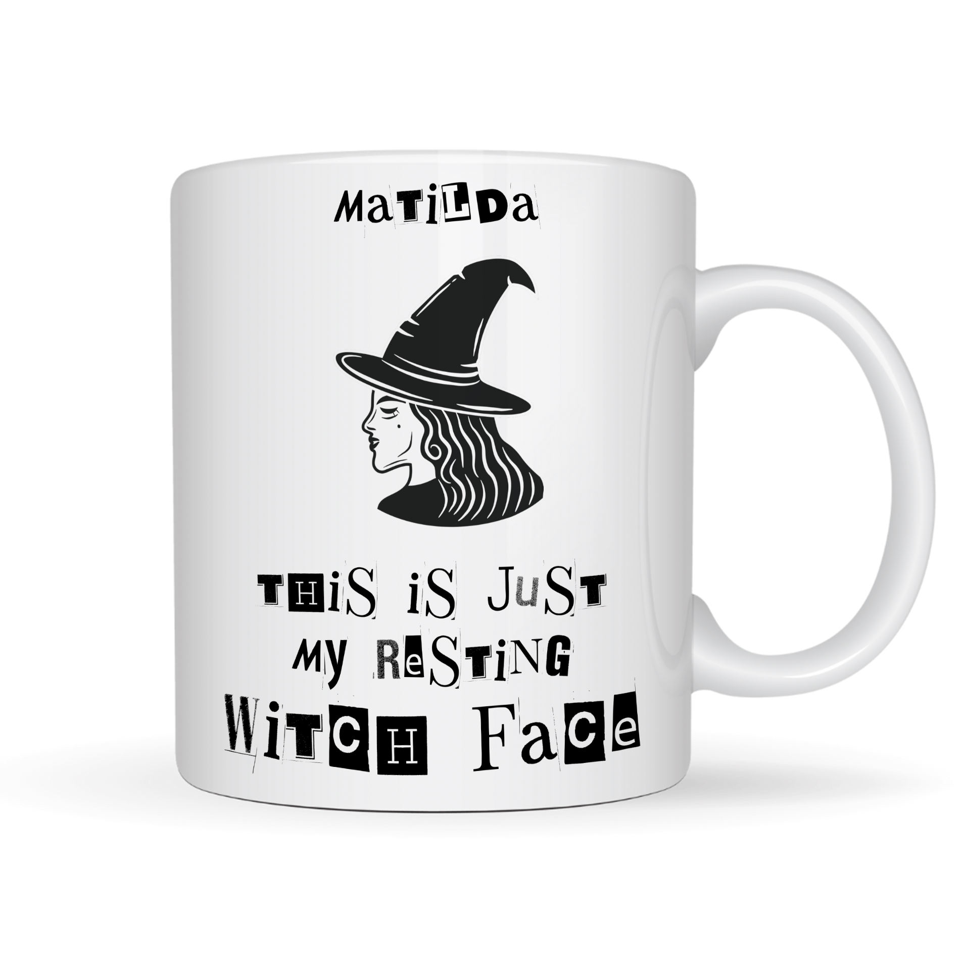 Personalised Naughty Halloween Mug
