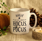Personalised Halloween Hocus Pocus Ceramic Gift Mug