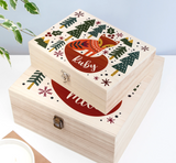Personalised Scandi Fox Christmas Eve Box