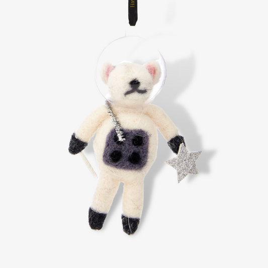 Outer Space Mouse Felt Hanging Decoration