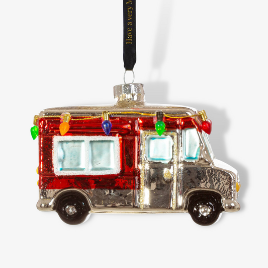 Personalised Mobile Home Shaped Bauble