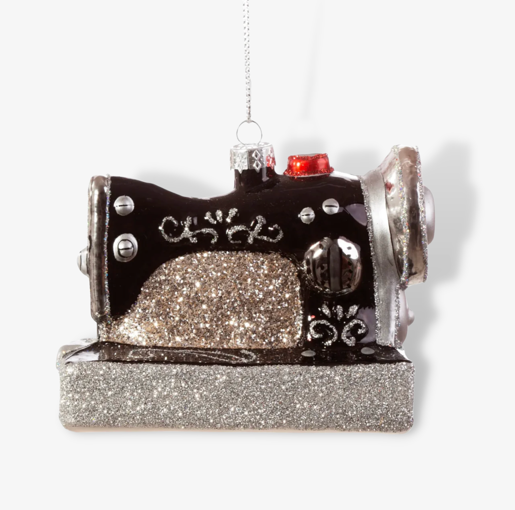Retro Sewing Machine Shaped Bauble