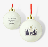 Personalised Nativity Bauble