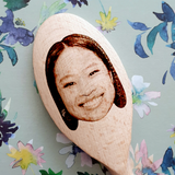 Personalised Wooden Face Spoon