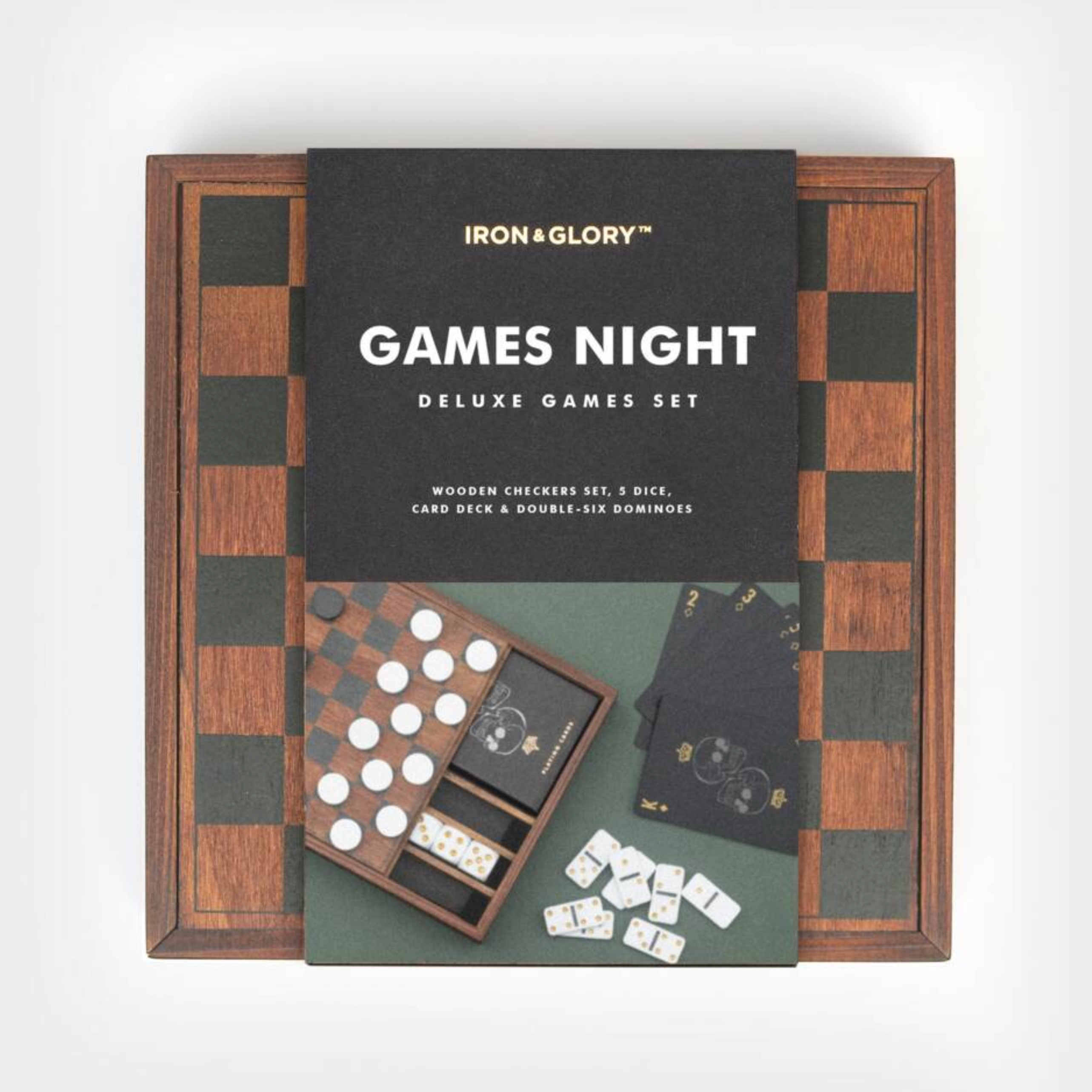 Luxury Wooden Compendium Games Gift