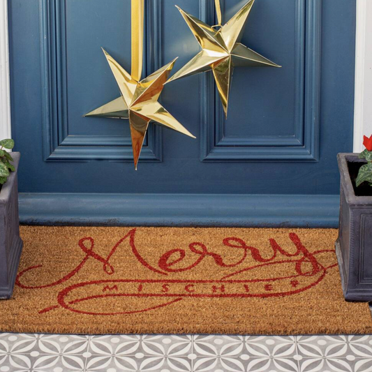 Merry Mischief Christmas Doormat