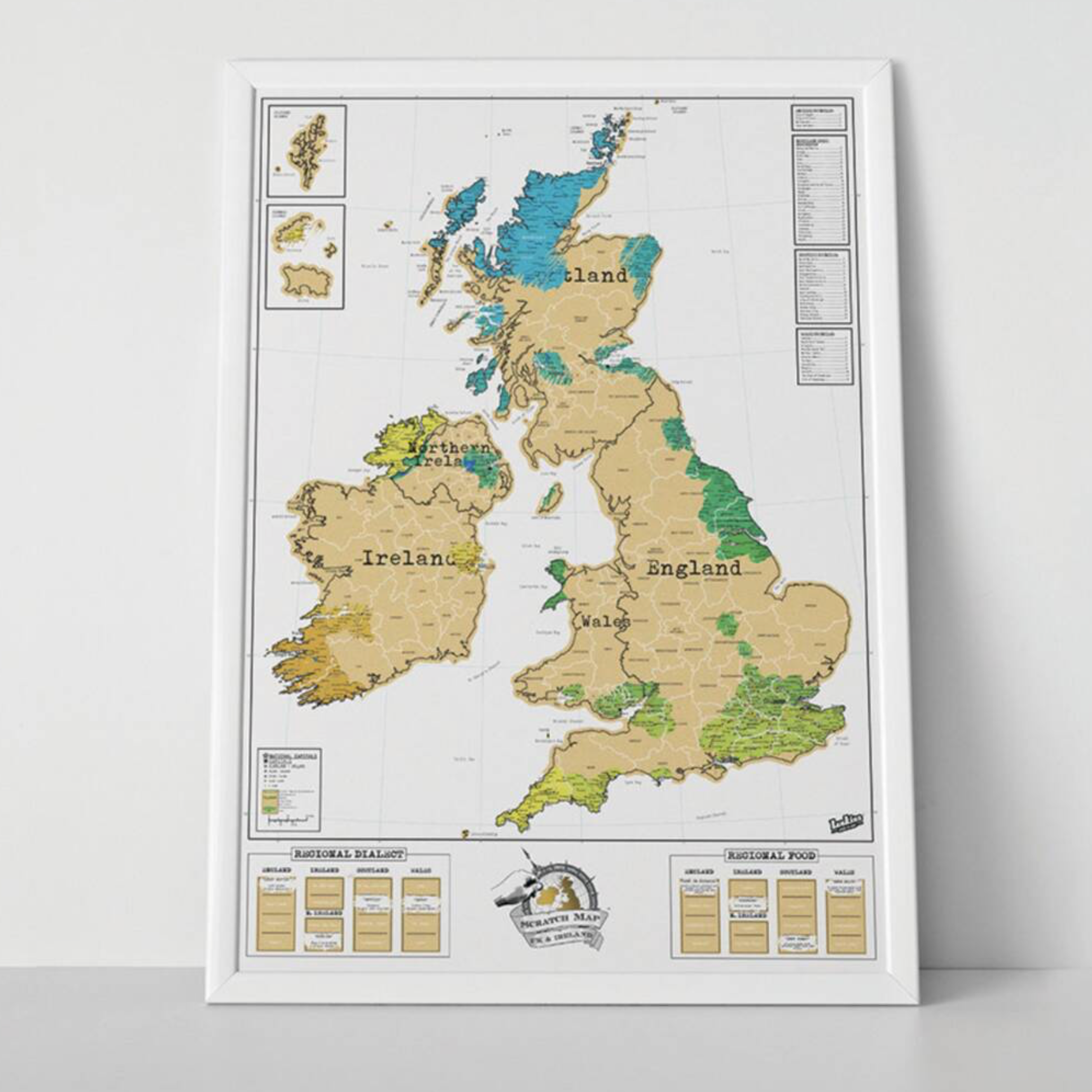 Luxury Scratch Map ® UK And Ireland