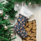 Christmas Gingerbread House Stocking - Personalised Xmas Stocking | Christmas Decor