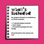 Valentines Heart Chocolates - Personalised Gift Box | Cute Gift Idea | Gift for Couples