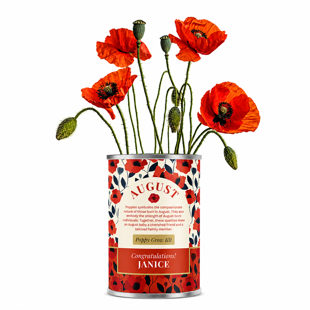 August Birth Flower - Personalised Grow Your Own Flower Gift