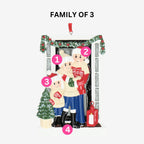 Farm House Christmas Tree Bauble - Add Five Names | Christmas Decor