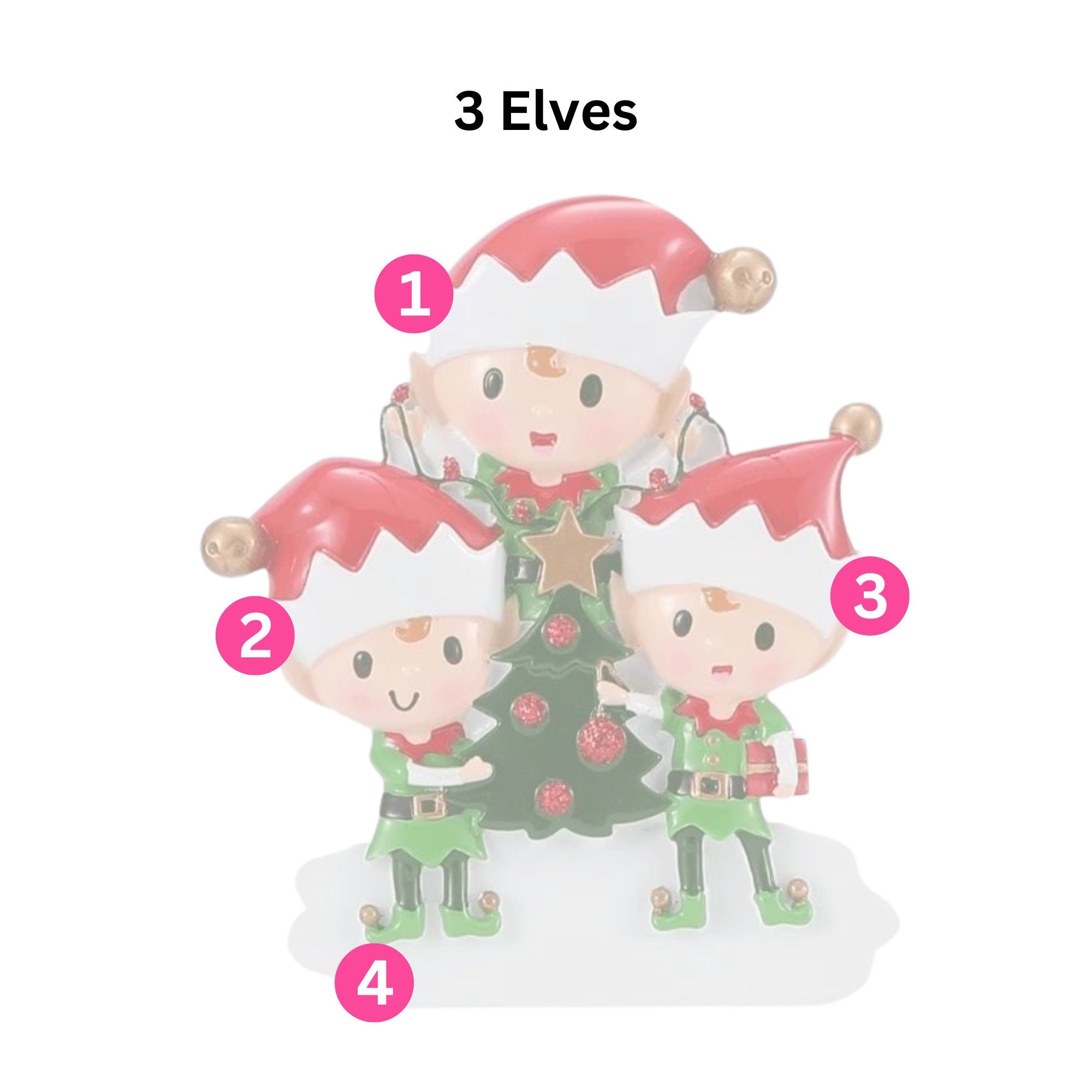 Elf Christmas Tree Decoration - Personalised | Christmas Ornament | Tree Decoration