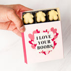 Personalised 'I Love Your Boobs' Cheeky Romantic Chocolates