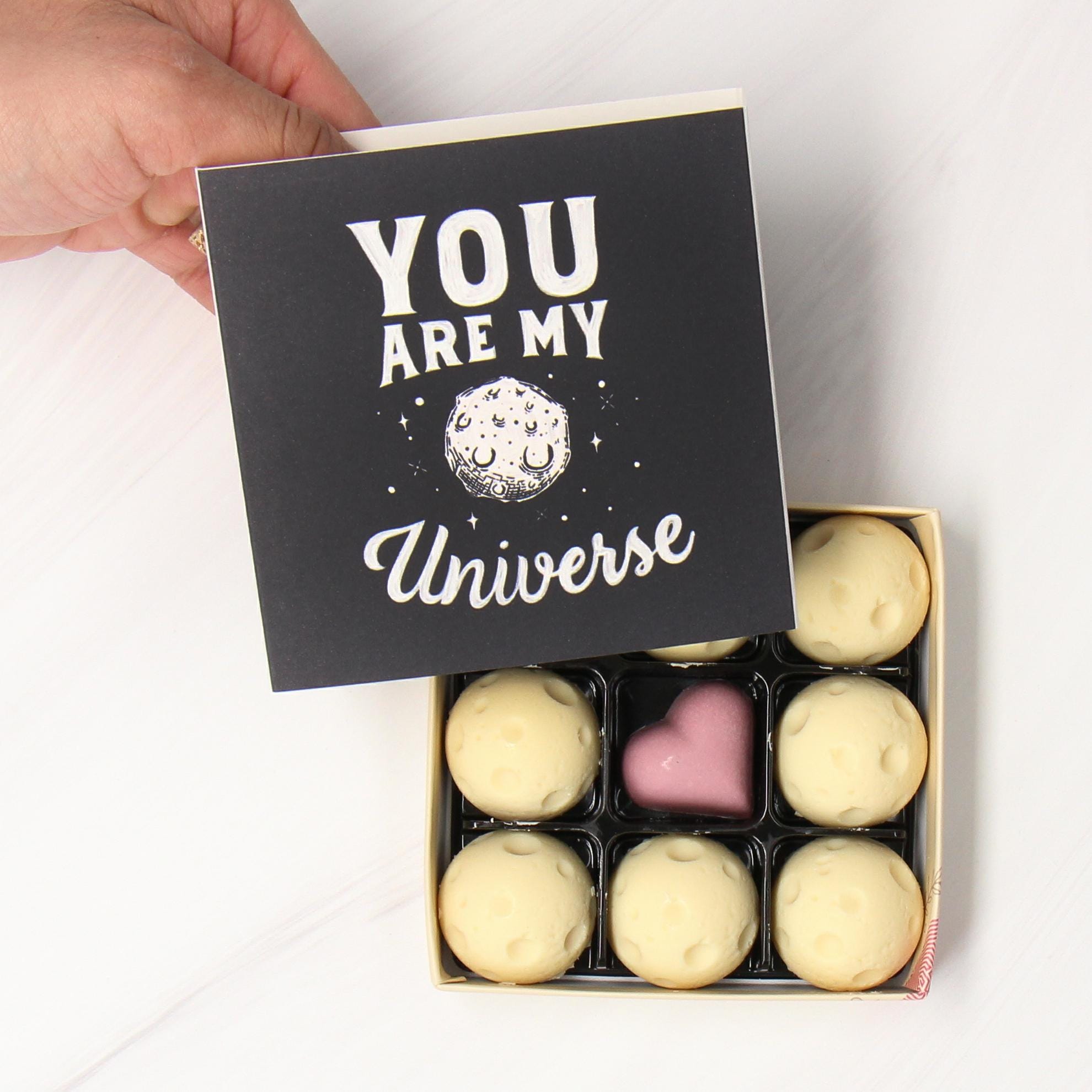 I Love You to the Moon and Back - Anniversary Date Night Chocolates