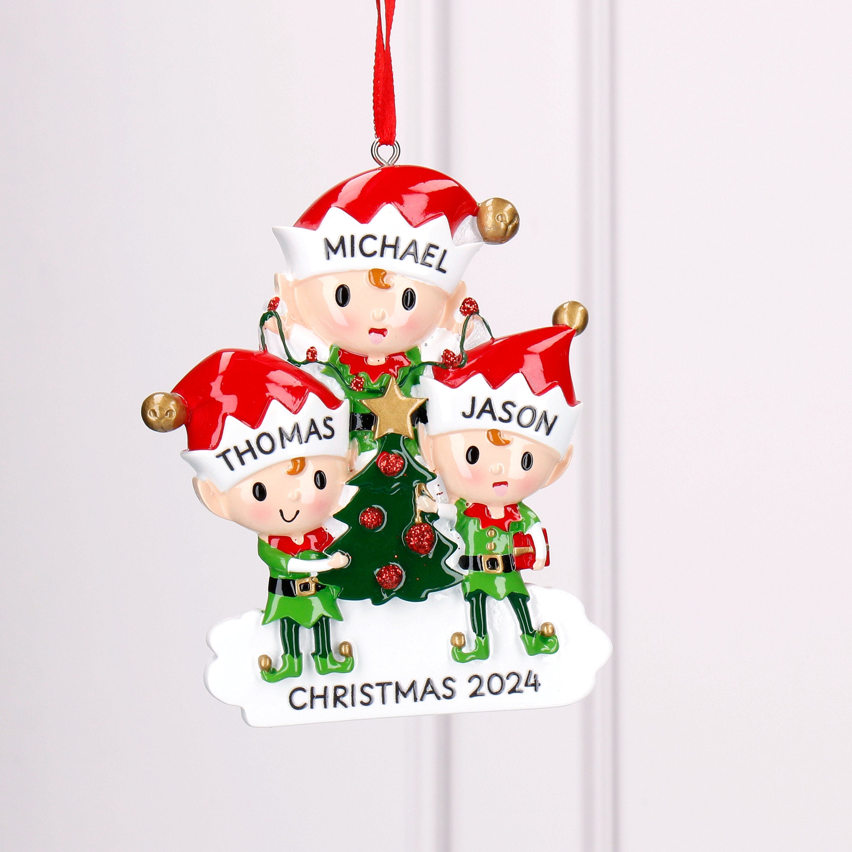 Elf Christmas Tree Decoration - Personalised | Christmas Ornament | Tree Decoration Main image