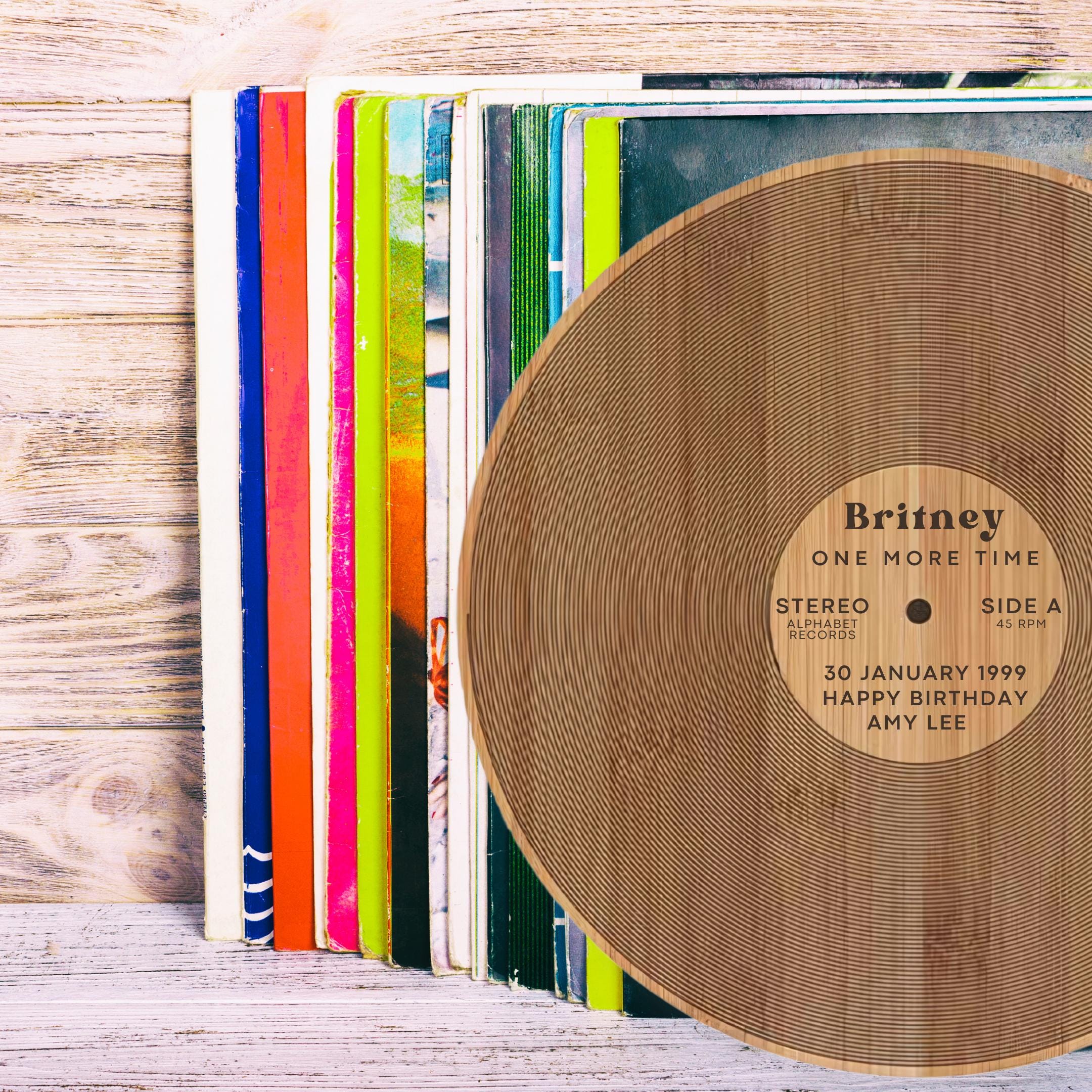 #1 Chart Birthday Gift - Vinyl Record Chopping Board | 30th Birthday Gift | Musical Birthday Gift