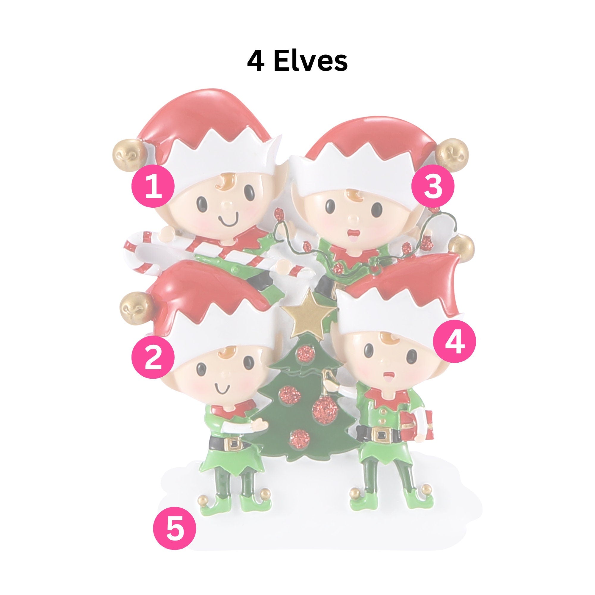 Elf Christmas Tree Decoration - Personalised | Christmas Ornament | Tree Decoration